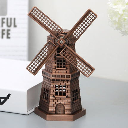 Metal Crafts Windmill Model Ornaments Decoration(Copper)-garmade.com
