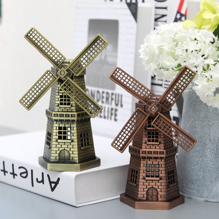 Metal Crafts Windmill Model Ornaments Decoration(Copper)-garmade.com