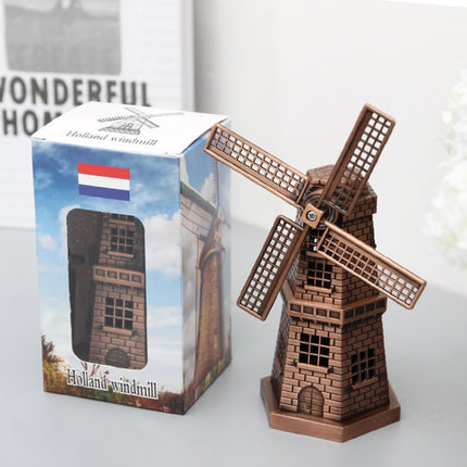 Metal Crafts Windmill Model Ornaments Decoration(Copper)-garmade.com