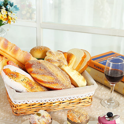 PU Simulation Bread Slice Model Photography Props Home Decoration Window Display-garmade.com