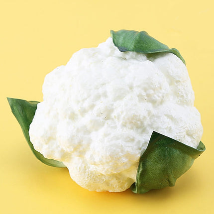 PU Simulation Vegetable Model Photography Props Window Sample Display Hotel Decoration Home Decoration(Cauliflower)-garmade.com