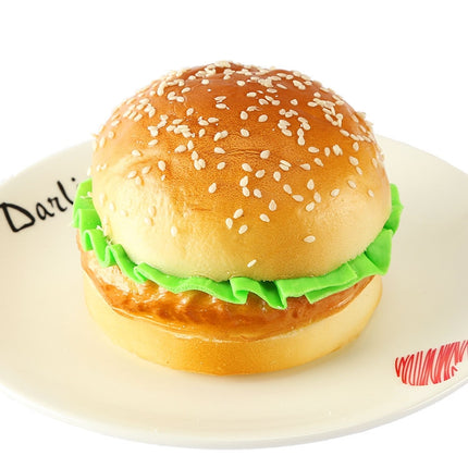 PU Simulation Burger Model Fake Bread Ornaments Photography Props Home Decoration Window Display-garmade.com