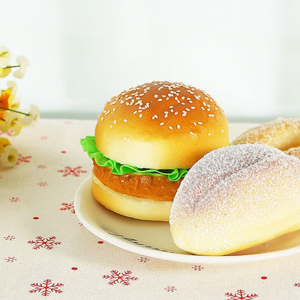 PU Simulation Burger Model Fake Bread Ornaments Photography Props Home Decoration Window Display-garmade.com