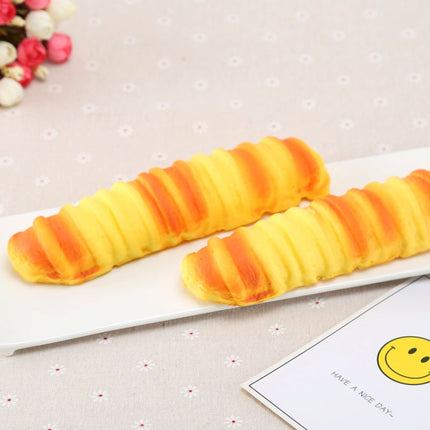 PU Simulation Small Caterpillar Bread Model Photography Props Home Decoration Window Display-garmade.com