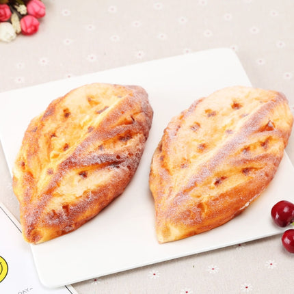 PU Simulation Red Bean Bread Model Photography Props Home Engineering Decorative Window Display-garmade.com