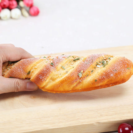 PU Simulation S-shaped Sesame Bread Model Photography Props Home Engineering Window Display-garmade.com