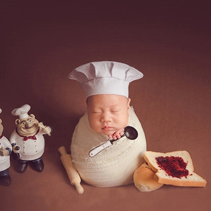Bread 2 Pieces Newborn Babies Photography Clothing Chef Theme Set-garmade.com