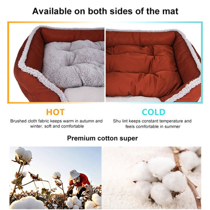Creative Cat Litter Pad Autumn Winter Warm Dog Bed Pet Breathable Nest, Size:L (Red)-garmade.com