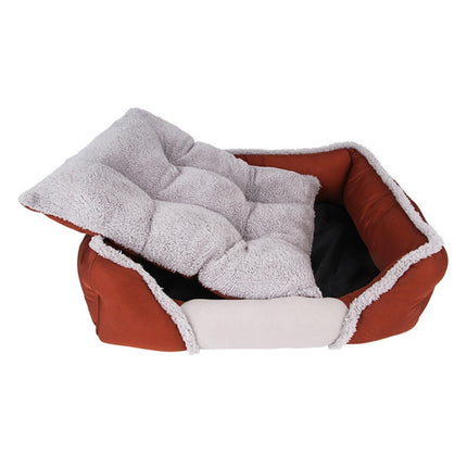 Creative Cat Litter Pad Autumn Winter Warm Dog Bed Pet Breathable Nest, Size:L (Dark Blue)-garmade.com