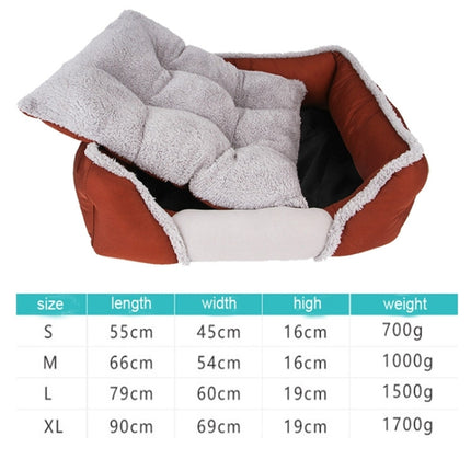 Creative Cat Litter Pad Autumn Winter Warm Dog Bed Pet Breathable Nest, Size:L (Dark Blue)-garmade.com