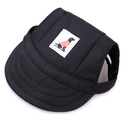 Pet Accessories Adjustment Buckle Baseball Cap, Size: S(Black)-garmade.com