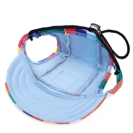 Pet Accessories Adjustment Buckle Baseball Cap, Size: M(Blue)-garmade.com