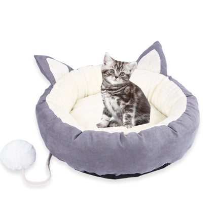 Nordic Style Four Seasons Universal Kennel Removable and Washable Small and Medium Pet Nest, Size:M (Gray)-garmade.com