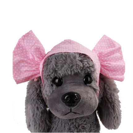 Creative Cat Dog Candy Color Funny Tidy Props Headband Hooded Hat(Pink Dot)-garmade.com