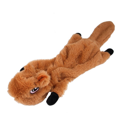 Dog Toy Bite Wear-resistant Vocal Molars Pet Plush Medium Large Supplies, Size:Small(Squirrel)-garmade.com