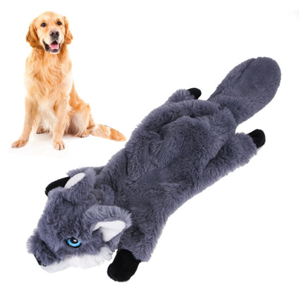 Dog Toy Bite Wear-resistant Vocal Molars Pet Plush Medium Large Supplies, Size:Large(Wolf)-garmade.com