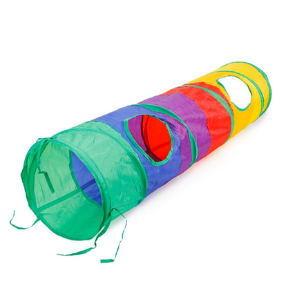 Foldable Cat Channel Rolling Dragon Environmental Protection Puzzle Pet Toy Rainbow Cat Tunnel-garmade.com