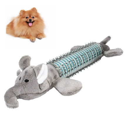 2 PCS Dog Molar Tooth Cleaning Rubber Sound Small and Medium Dog Bite Toy(Grey)-garmade.com
