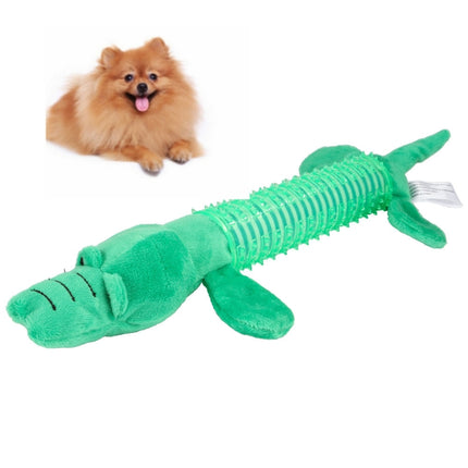 2 PCS Dog Molar Tooth Cleaning Rubber Sound Small and Medium Dog Bite Toy(Green)-garmade.com