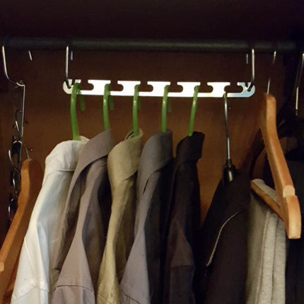 Multifunctional Stainless Steel Folding Clothes Jacket Pants Storage Hanger(Straight Hanger)-garmade.com