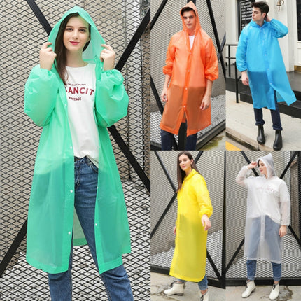 Disposable PEVA Environment Transparent Raincoat Outdoor Hiking Siamese Raincoat(Pink)-garmade.com