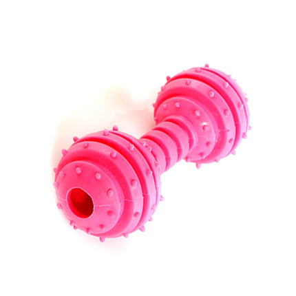 Pet TPR Bite-resistant Toys Safe Non-toxic Dumbbells Molar Toys(Red)-garmade.com
