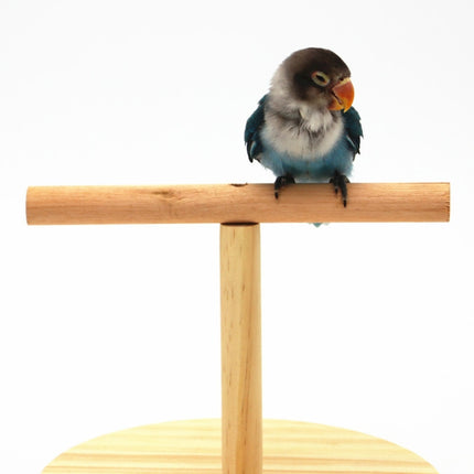 Creative Wooden Parrot Bird Frosted Stand Toy, Size:Small(Logs)-garmade.com