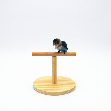 Creative Wooden Parrot Bird Frosted Stand Toy, Size:Large(Logs)-garmade.com