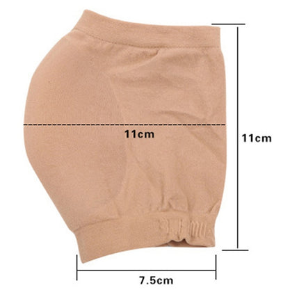Winter Anti-cracking Silicone Moisturizing Heel Socks, One Pair, Size:S Code (34-39)(Skin Color)-garmade.com