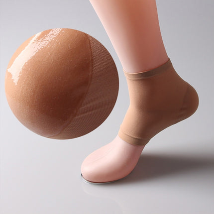 Winter Anti-cracking Silicone Moisturizing Heel Socks, One Pair, Size:M Code (39-43)(Skin Color)-garmade.com