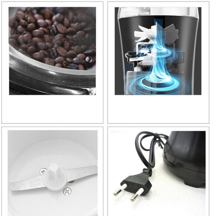 Electric Coffee Grinder Bean Grinding Household Kitchen Tools(Black)-garmade.com