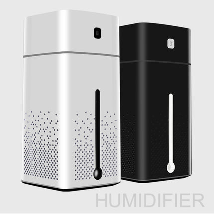 Ultrasonic Air Humidifier USB Essential Oil Aroma Diffuser LED Night Light Spray Mist Purifier, 1000ml(White)-garmade.com