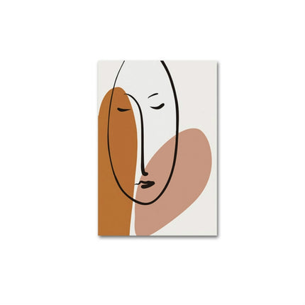 Niche Art Abstract Combination Decorative Painting Hotel Apartment Club Modern Minimalist Painting, Size:30x40 cm(Frameless A)-garmade.com