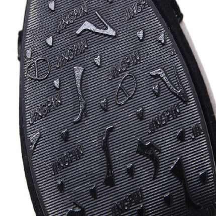 Leather Stitching Geometric Pattern Super High Heel Fish Sandals, Size:37(Black)-garmade.com