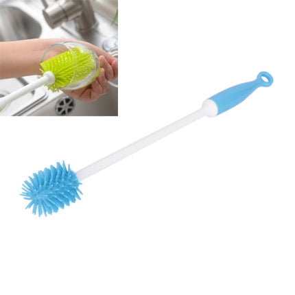 Bottle Cleaning Brush Long Handle Narrow Neck Bottle Brush(Blue)-garmade.com