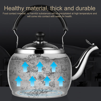 Stainless Steel Kettle Extra Thick Whistle Burning Kettle Home Teapot Large Capacity(4.8L Sun kettle )-garmade.com