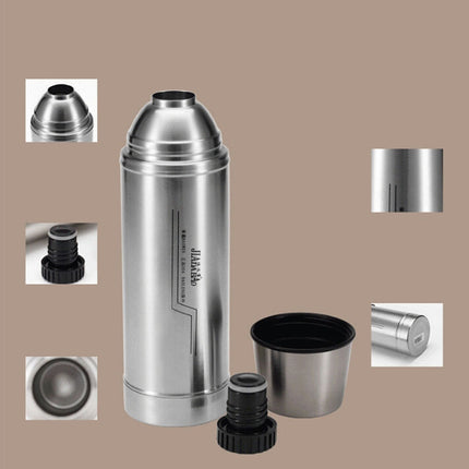 Outdoor Travel Household Stainless Steel Vacuum Insulation Pot, Capacity: 1L-garmade.com