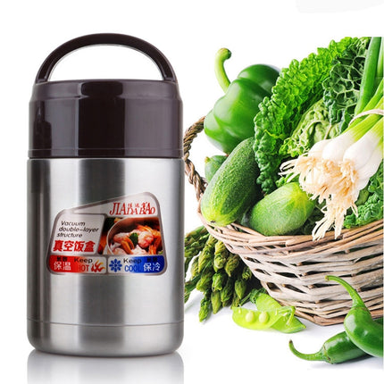 Jiadabao Stainless Steel Vacuum Insulation Simmering Pot Portable Insulation Rice Pot, Capacity: 1200ml-garmade.com