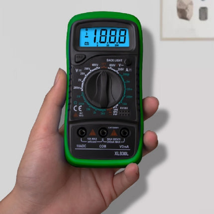 XL830L Portable Handheld Digital Multimeter Current and Voltage Test Meter-garmade.com