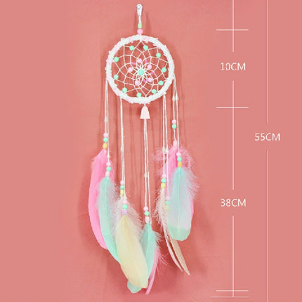 Creative Fresh Single Ring Beads Dream Catcher Home Ornaments-garmade.com