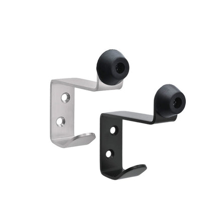 Stainless Steel Rubber Hook, Specification: Door Top Rack with Hook (Black)-garmade.com