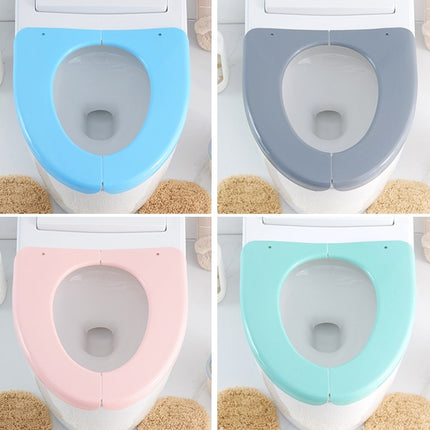 Travel Portable Foldable Toilet Pad Plastic Waterproof Bathroom Seat Cover Mats(Pink)-garmade.com