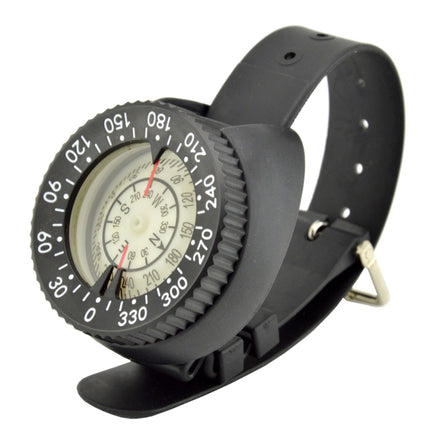 PW60 Watch-style Diving Compass Strong Magnetic Fluorescence Dial Corrosion-resistant Compass-garmade.com