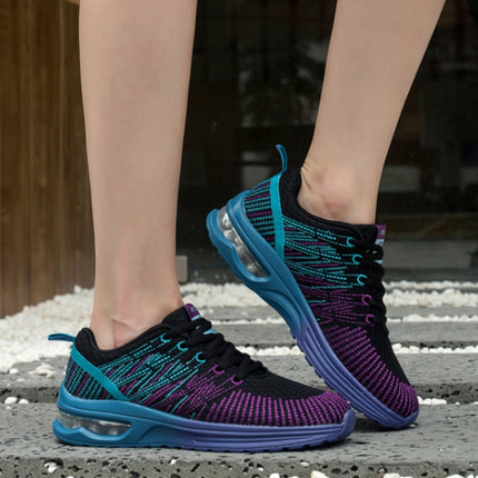 Casual Mesh Women Sneakers Breathable Half-cushion Running Shoes, Shoe size:35(Black)-garmade.com