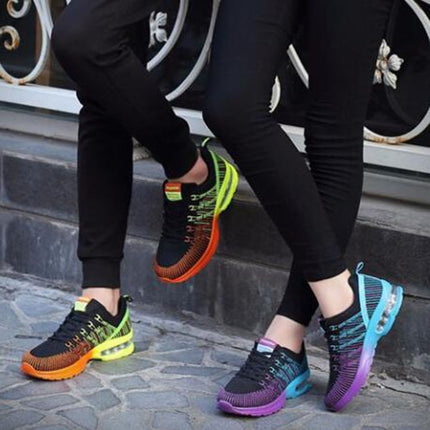 Casual Mesh Women Sneakers Breathable Half-cushion Running Shoes, Shoe size:35(Black)-garmade.com