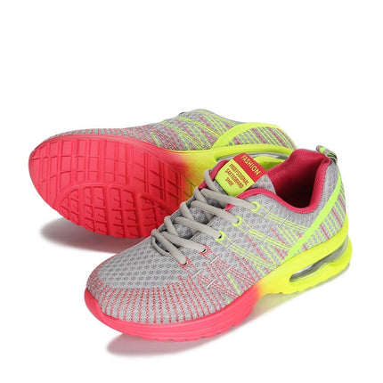 Casual Mesh Women Sneakers Breathable Half-cushion Running Shoes, Shoe size:35(Grey)-garmade.com