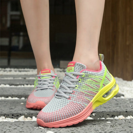 Casual Mesh Women Sneakers Breathable Half-cushion Running Shoes, Shoe size:35(Grey)-garmade.com