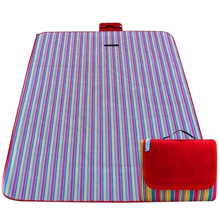 600D Oxford Cloth Outdoor Picnic Mat Picnic Cloth Waterproof Mats Spring Travel Beach Mat, Specifications (length * width): 150*180(PE Red Grid )-garmade.com