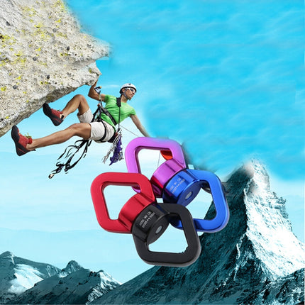 Anti-knot Rock Climbing Caster Fixed Connector Downhill Retarder(Blue Purple)-garmade.com
