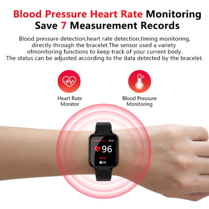 B57 1.3 inch IPS Color Screen Smart Watch IP67 Waterproof,Support Message Reminder / Heart Rate Monitor / Sedentary Reminder / Blood Pressure Monitoring/ Sleeping Monitoring(Black)-garmade.com
